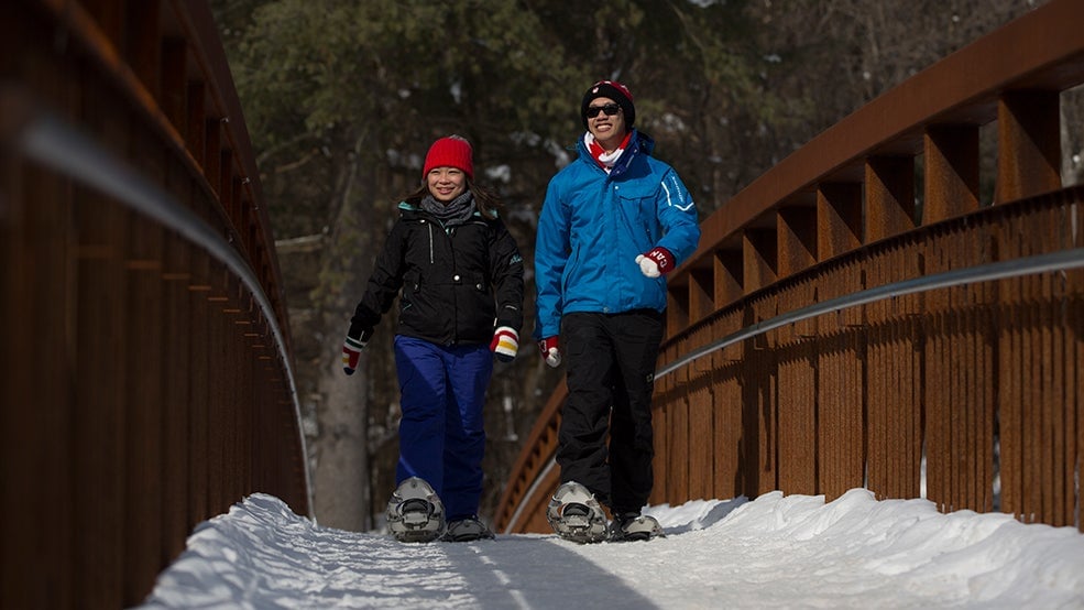 Gatineau Park, winter, Snowshoeing
