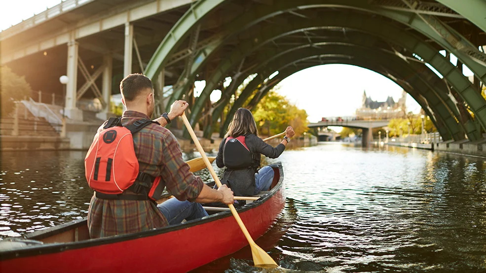 Canoeing Rideau Canal