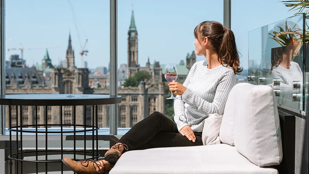 View of Parliament from Andaz Copper Spirits and Sights